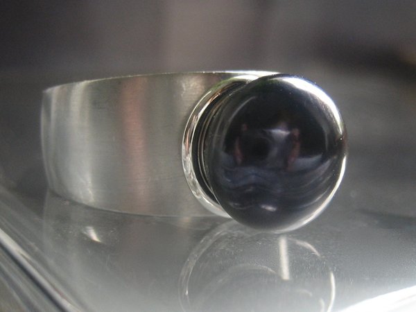 11,5mm echte Perle - "Tahiti" - auf 1mm Zylinder