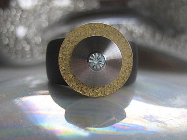 Scheibe Glimmer "Gold" 15mm