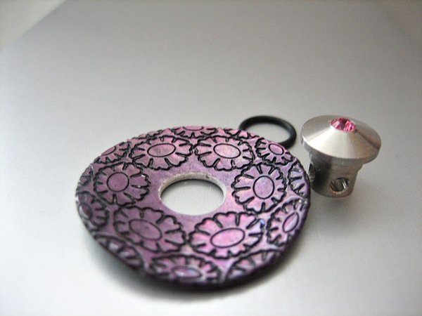 Unikat-Set - "Pink Perlmutt" - 2mm Zylinder
