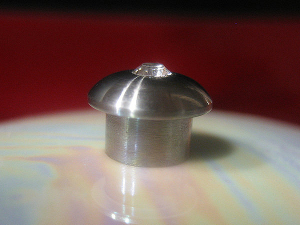 4mm Top / Köpfchen mit Swarovski-Stein - für Ring Ding