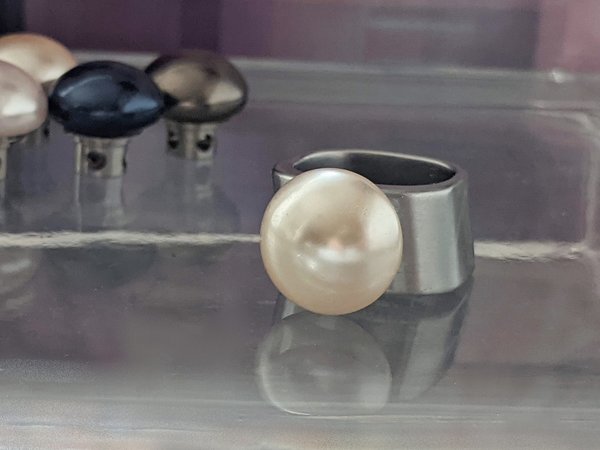 Zylinder mit Swarovski-Perle - 14mm - Farbe zur Wahl